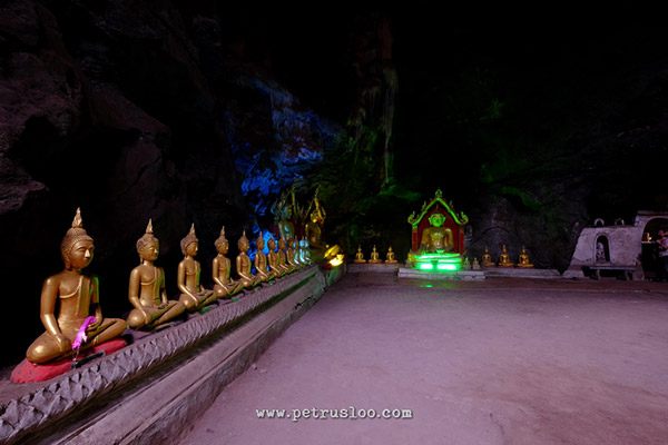 khao luang cave, goa khao luang, amphawa floating market, thailand, pasar terapung thailand, sleeping buddha