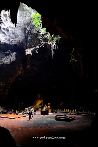 khao luang cave, goa khao luang, amphawa floating market, thailand, pasar terapung thailand, sleeping buddha