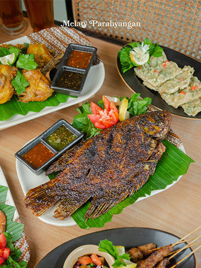 Gurame bakar dan aneka lauk khas Sunda di Melaty Parahyangan Medan